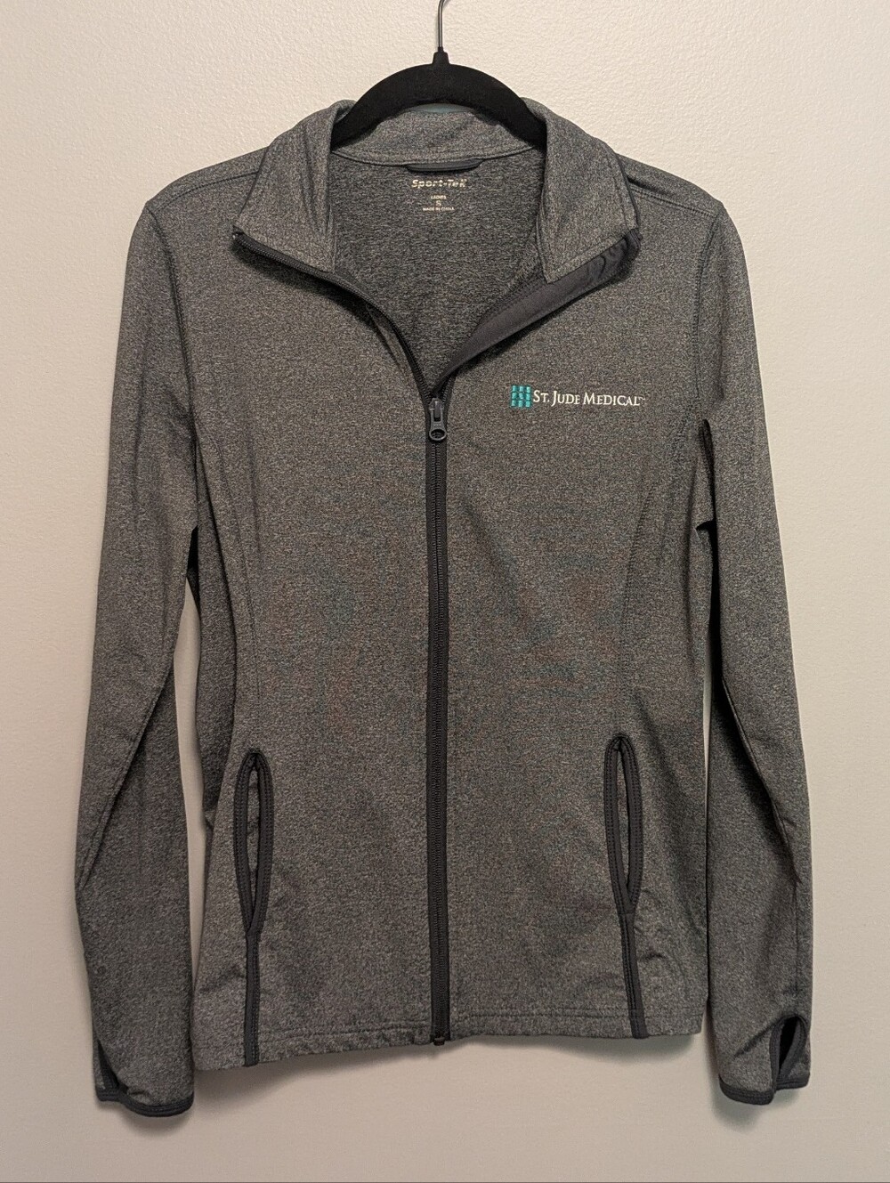Sport-Tek Gray Full Zip Sweatshirt St Jude Medical